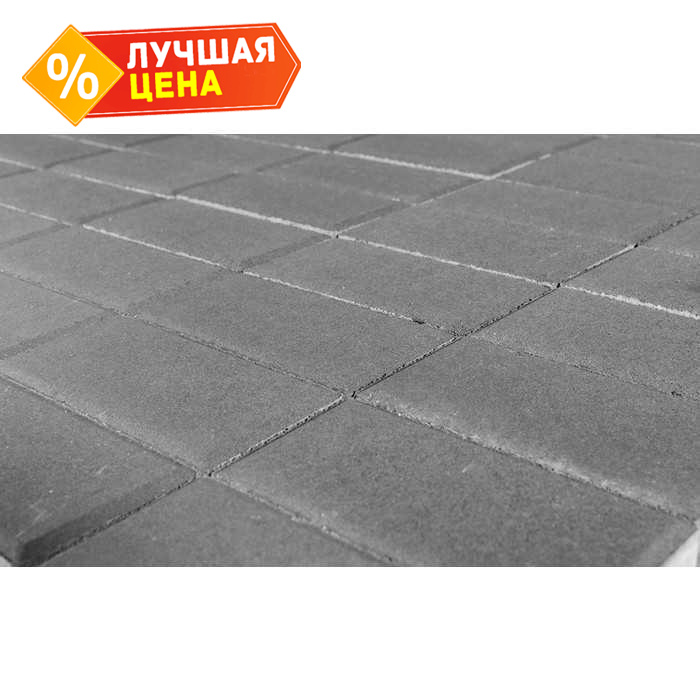 Плитка тротуарная BRAER Прямоугольник серый, 240x120x70 мм