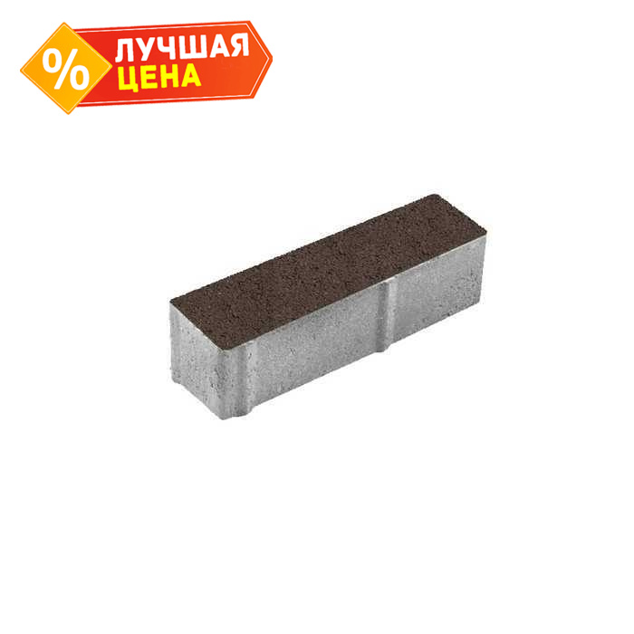 Плитка тротуарная Паркет Б.8.П.8 гранит коричневый 360x80x80 мм