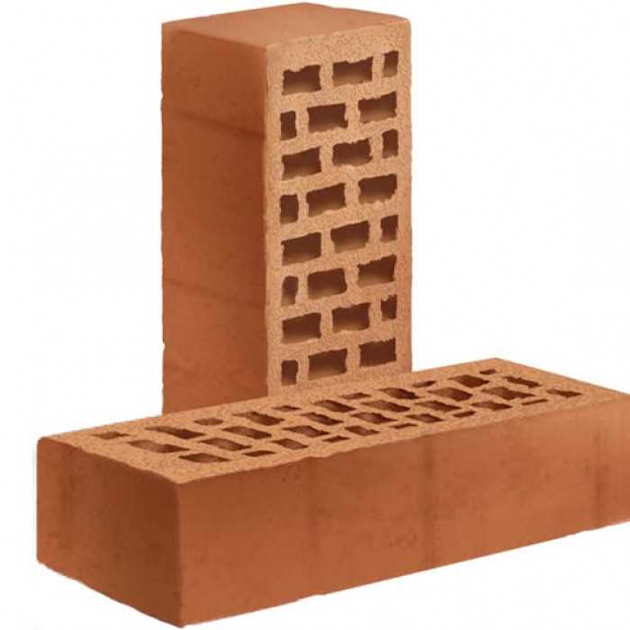 Кирпич керамический строительный пустотелый ЛСР красный 1НФ, М150, 250х120х65