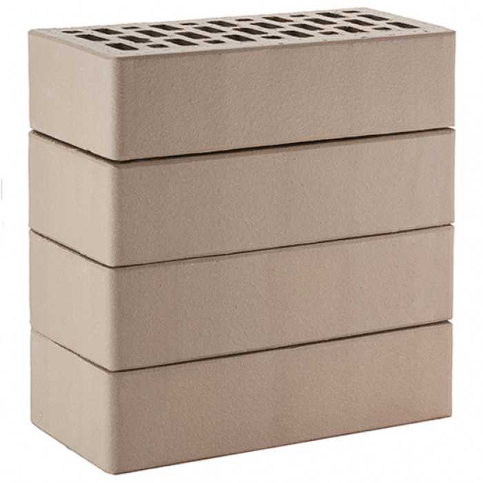 Кирпич облицовочный ЛСР серый гладкий М175 250х120х65 мм